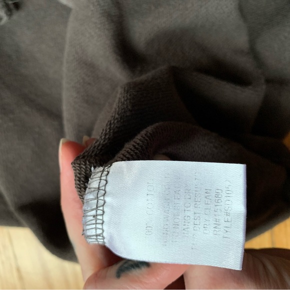 Storia Sweatshirt Gray 100%Cotton longsleeve oversized - Picture 11 of 11